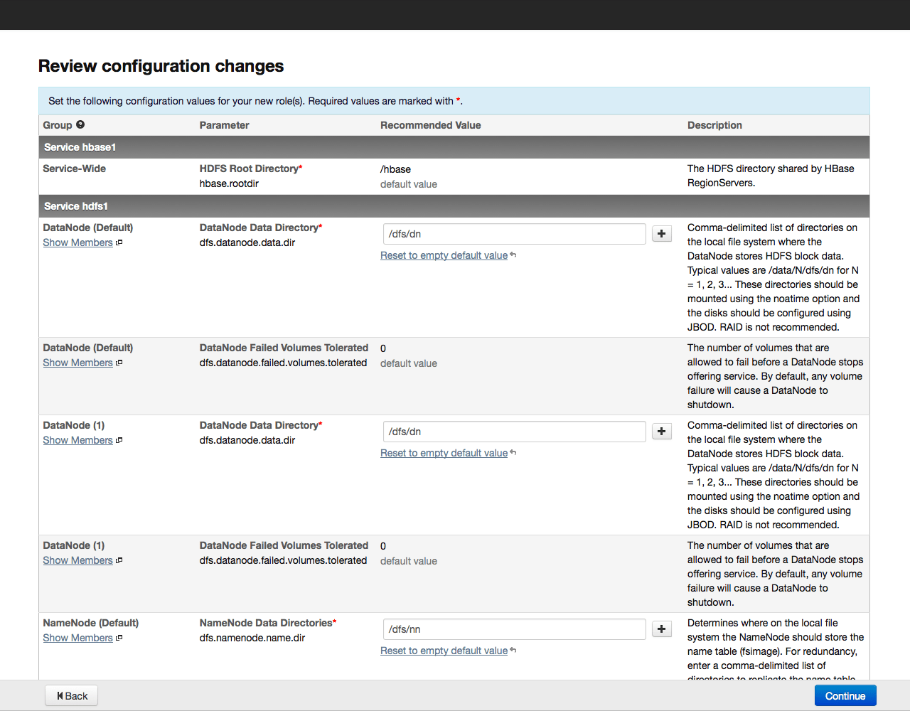 Configuration value