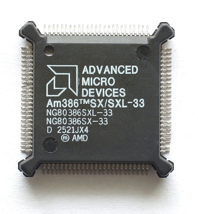 Процессор AMD Am386 ™ (фото Konstantin Lanzet - CPU Collection) .