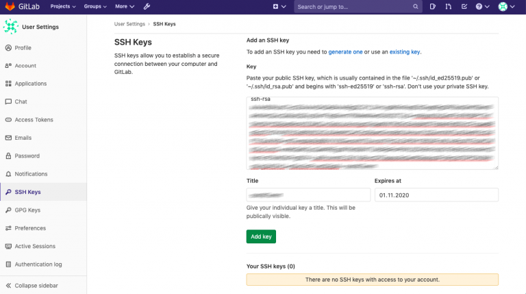 Какая секция в файле gitlab ci yml отвечает за описание стадий сборки проекта