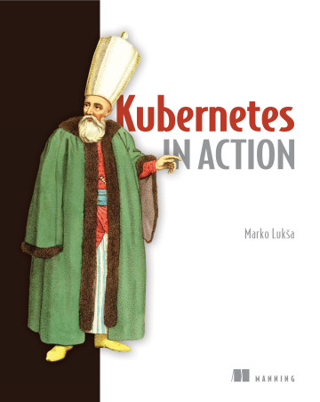 Обложка книги «Kubernetes в действии».