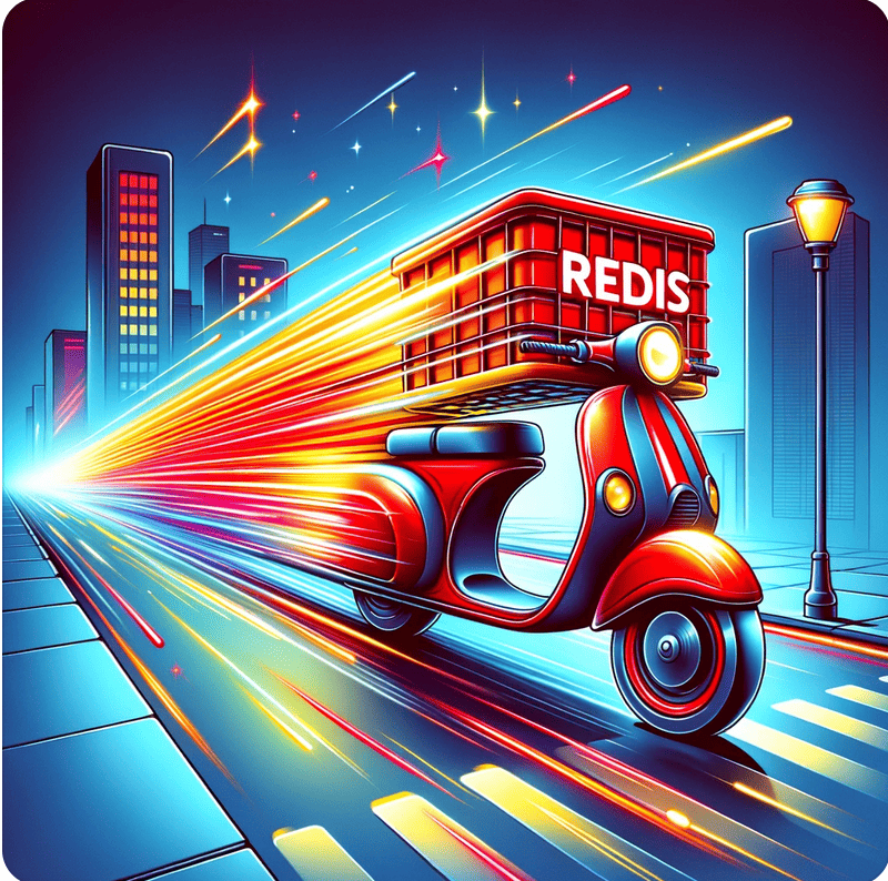 Доставка Redis на мопеде.