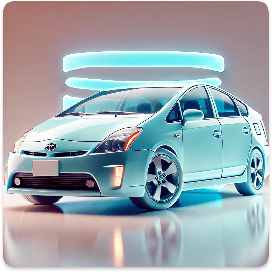 Toyota Prius глазами нейросети.