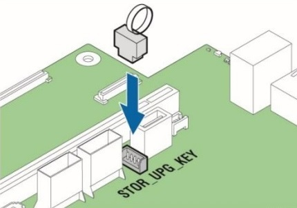 Установка аппаратного ключа Intel® VROC. 