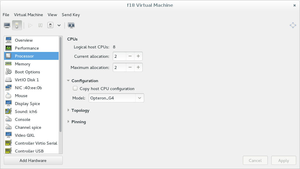 Простой и интуитивно понятный  Virtual Machine Manager.