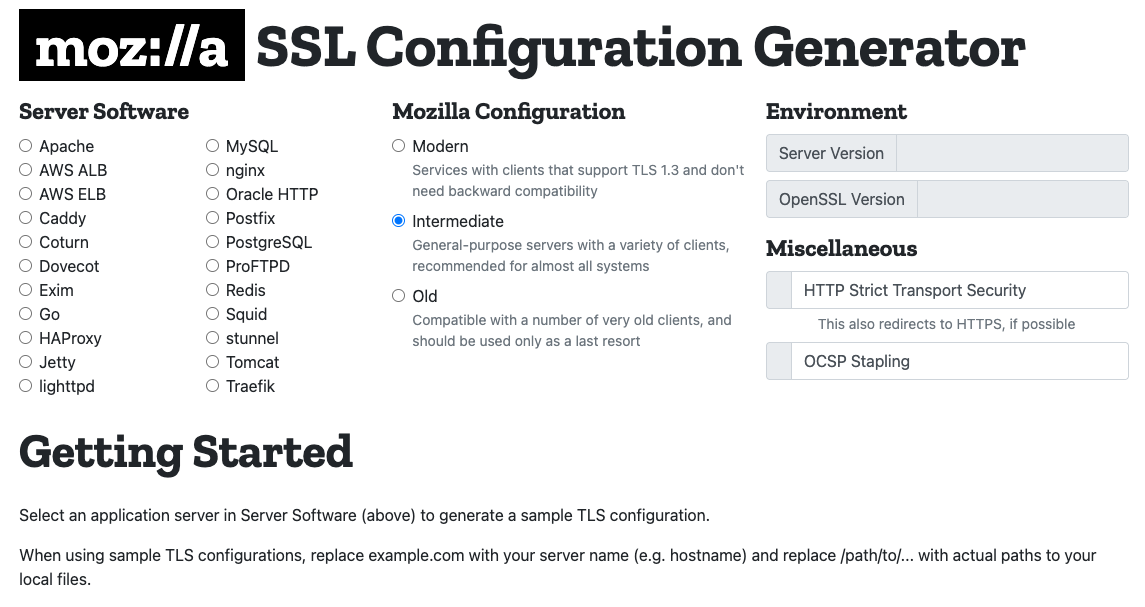Страница Mozilla.