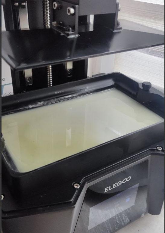 Фотополимер забытый в принтере.