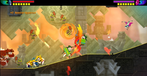 Кадр из игры Guacamelee!.