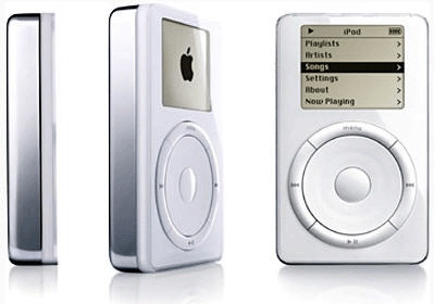 Apple iPod, вид с разных сторон.