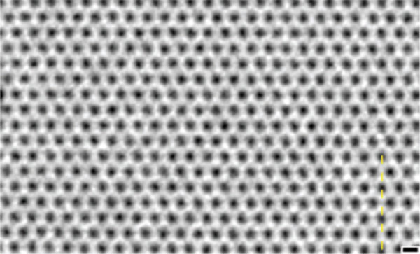 Изображение сетки графена.