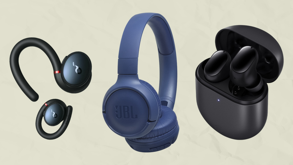 Наушники с Bluetooth разные виды.