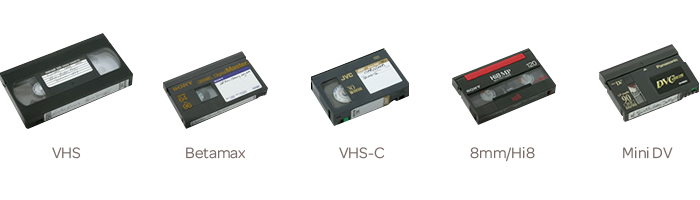 Этапы развития кассет от VHS до  Mini DV.