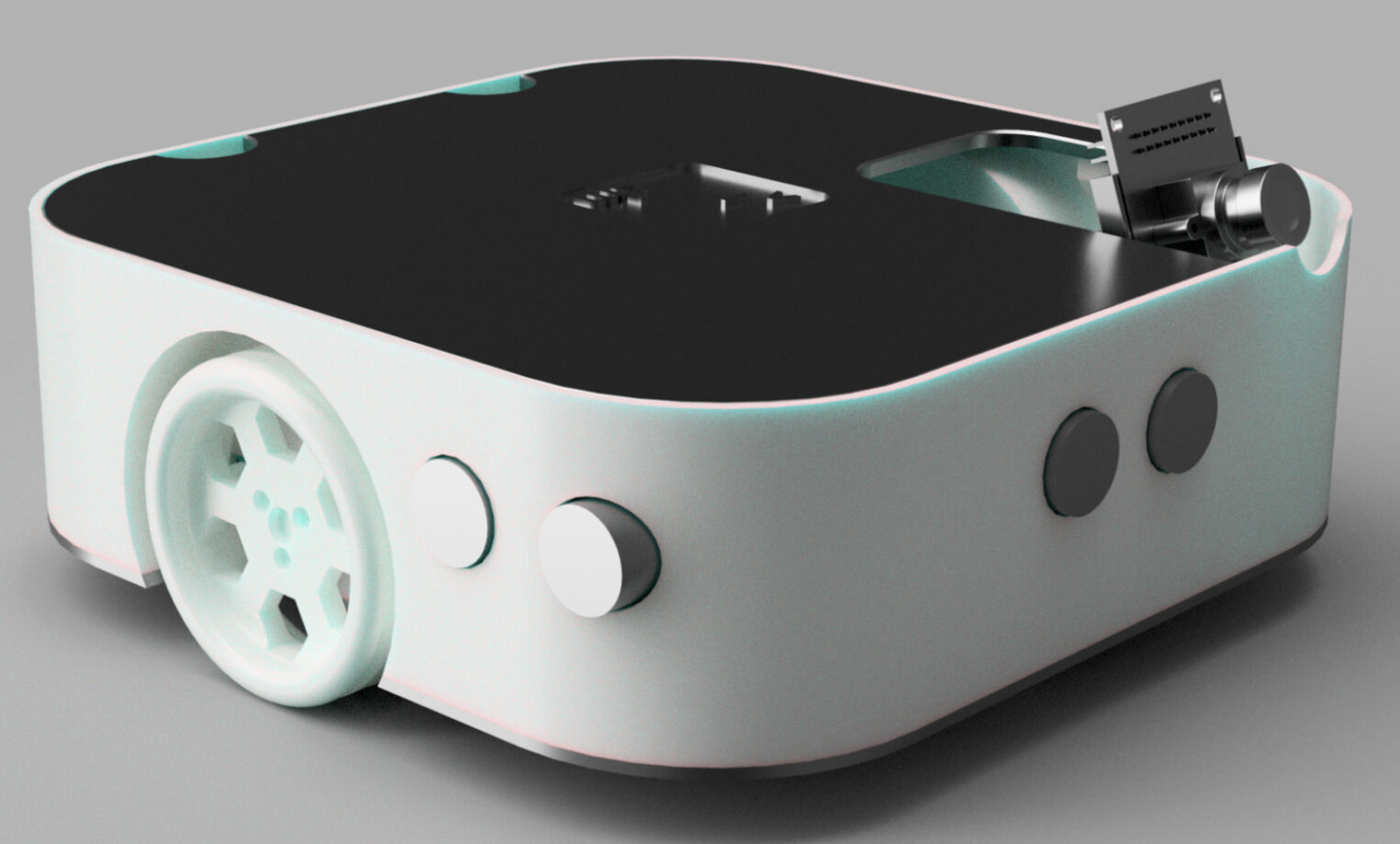 3D-рендер робота для сравнения с реальным экземпляром на иллюстрации ниже.