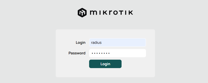 Авторизация в MikroTik.