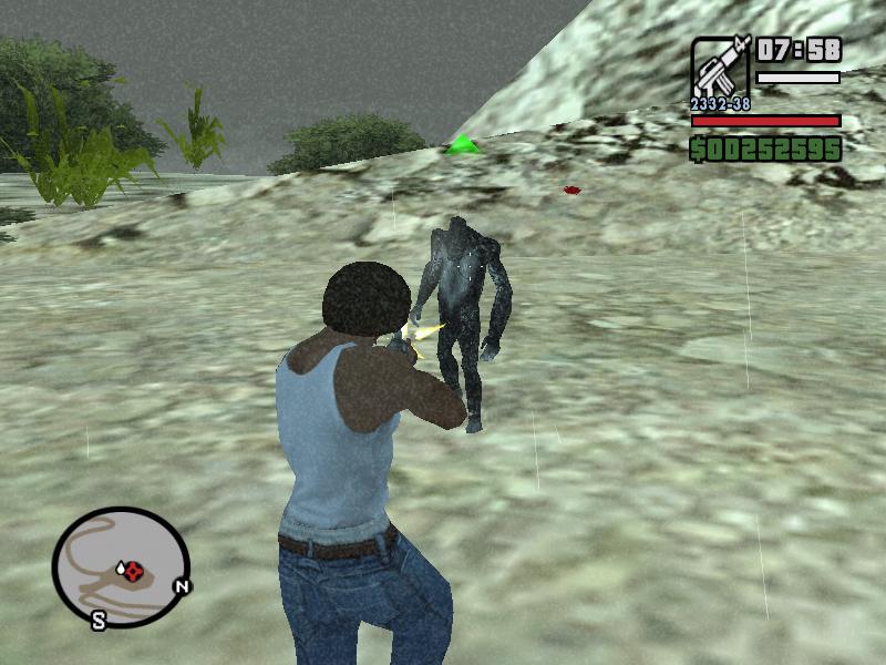 Фанатский йети в GTA San Andreas.