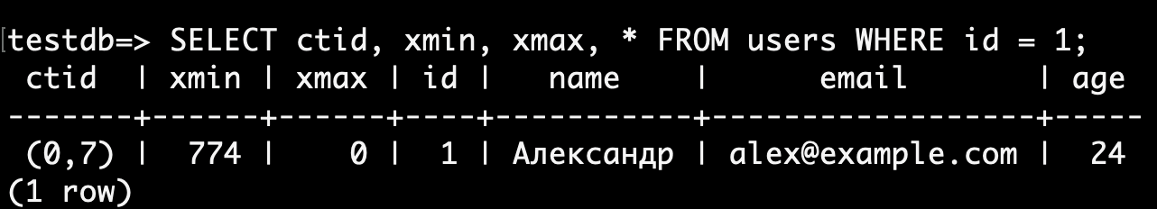 Вид терминала А.