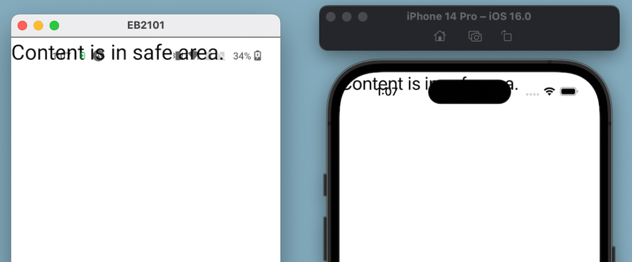Пример сломанного интерфейса.