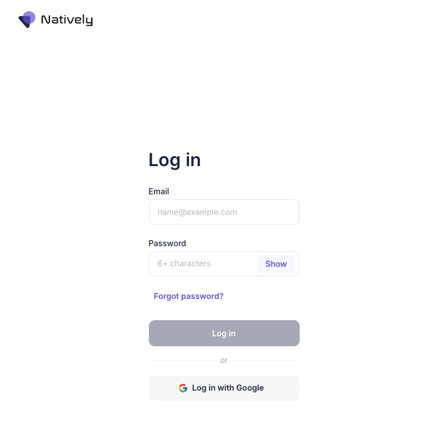 Меню загрузки и регистрации.