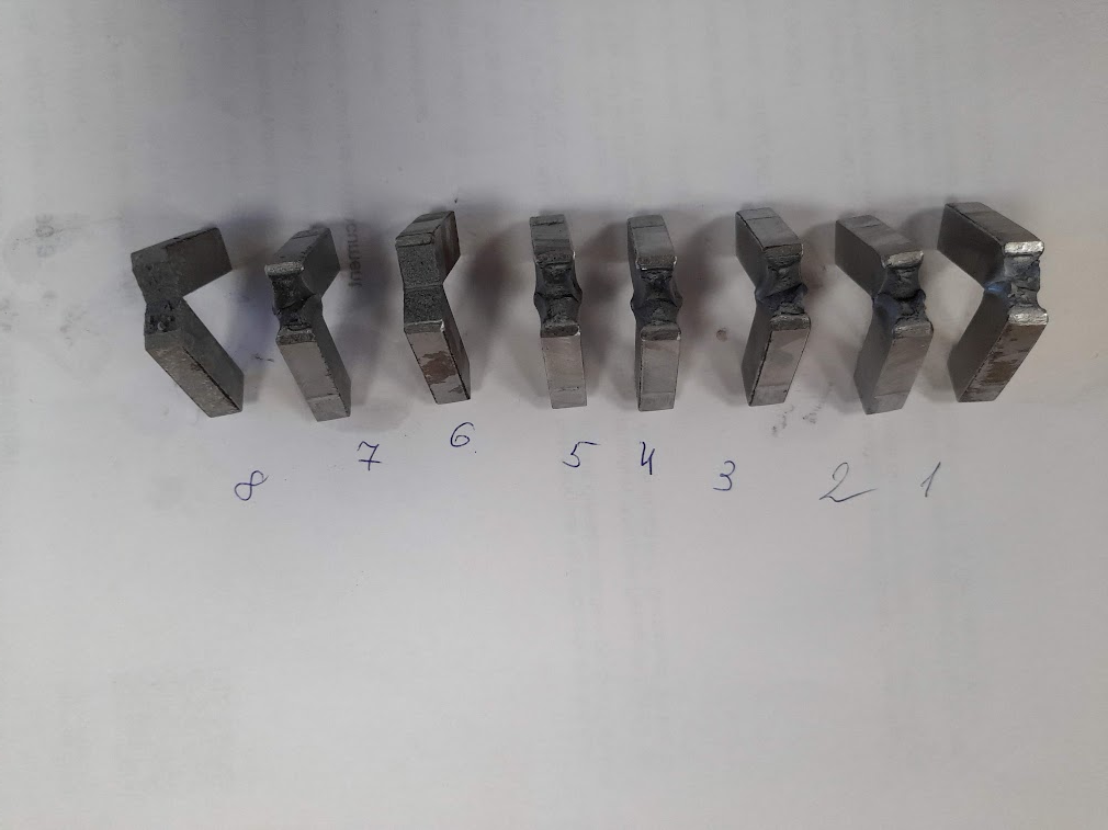 Фото металлических образцов.