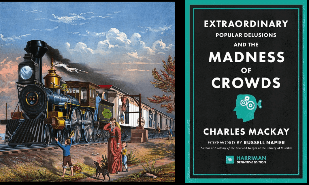 Обложка книги «Необычайно популярные заблуждения и безумие толпы».