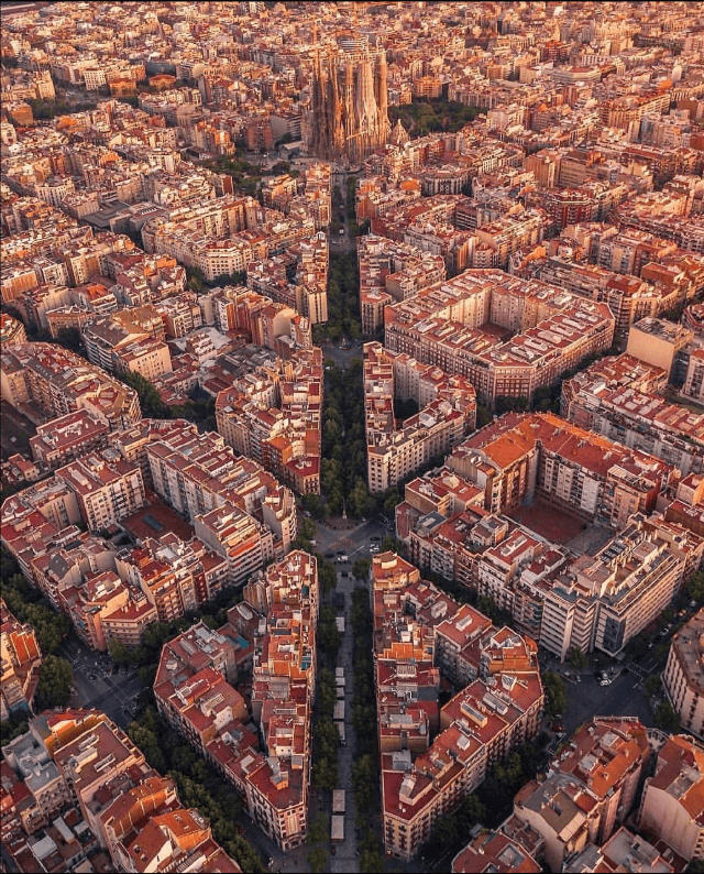 Вид на Барселону.