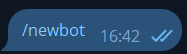 Текст: /newbot