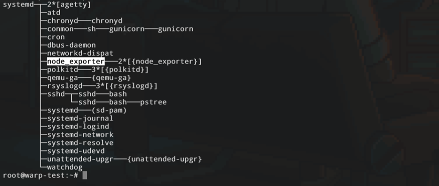 Видим, что node_exporter установлен.