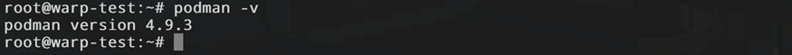 Тест Podman.