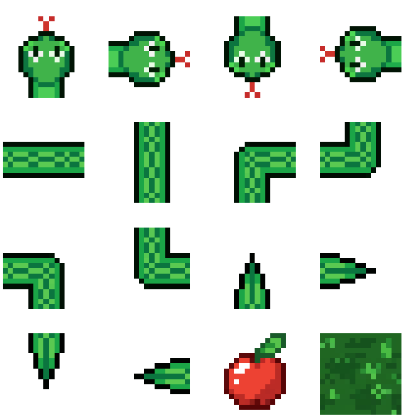 Спарайты змейки.