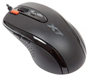 Игровая проводная мышь A4Tech X7 черного цвета.