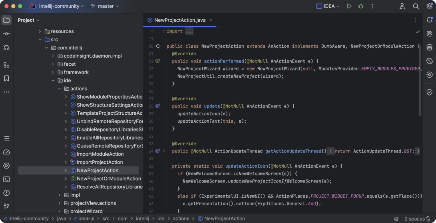 Скриншот из IntelliJ IDEA.