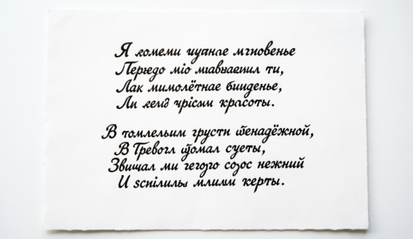 Генерация стихотворения от Qwen.