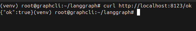 Проверка доступности API-сервера с помощью утилиты curl и успешный ответ в формате JSON {"ok":true}.