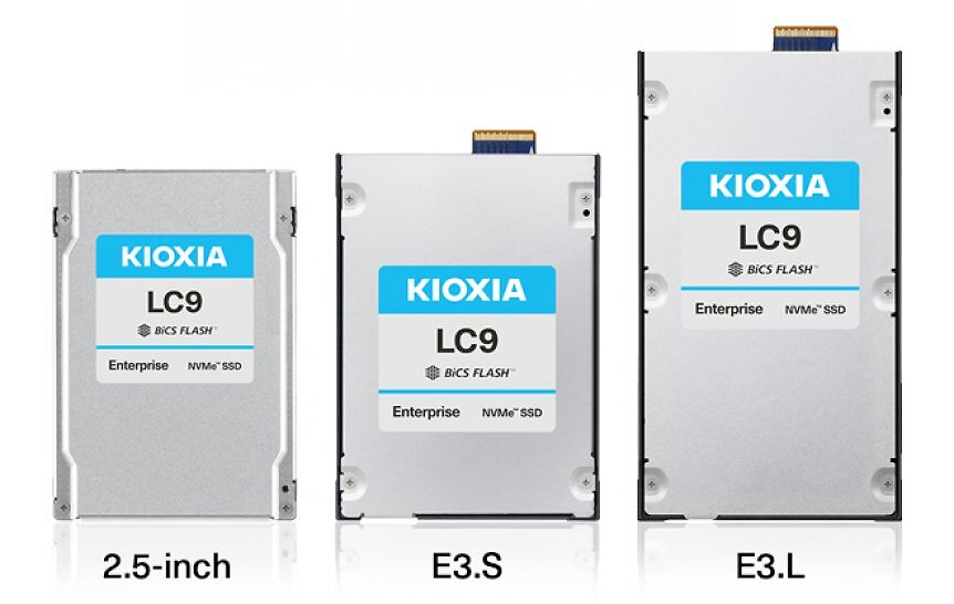 Фотографии SSD Kioxia.