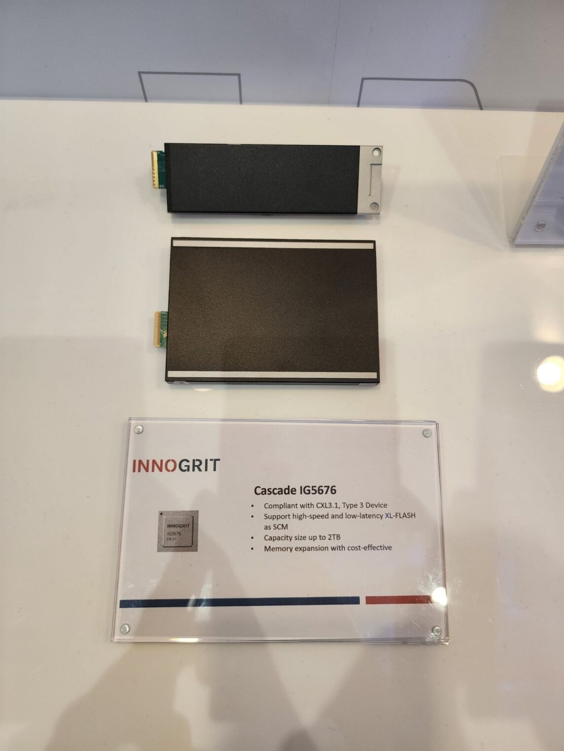 Контроллер InnoGrit Cascade IG5676 с поддержкой CXL 3.1 Type 3 и памяти XL-FLASH емкостью до 2 ТБ.