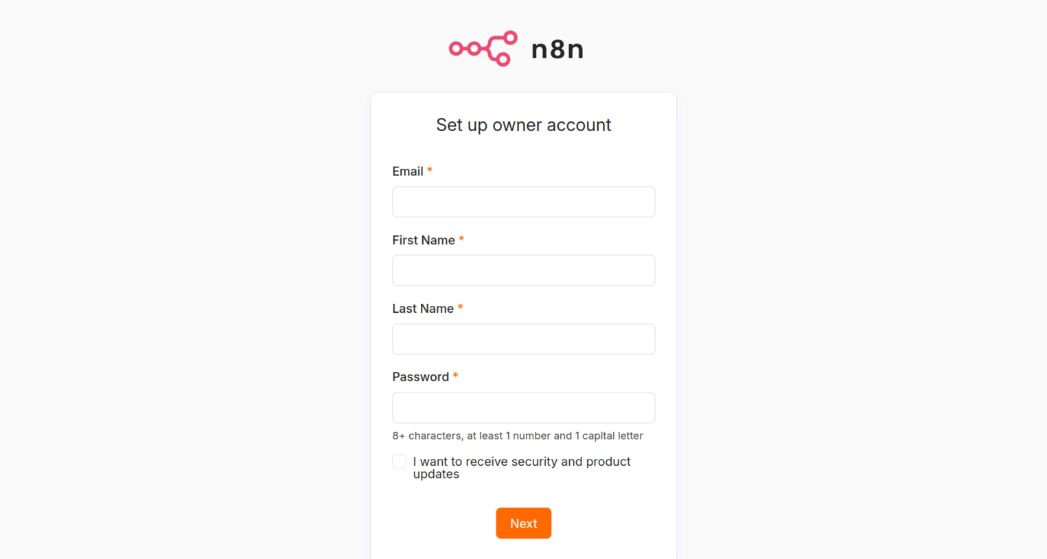 Графический интерфейс n8n.