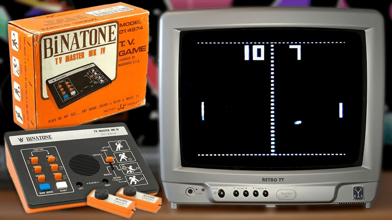Источник Фото Binatone TV Master MK IV с запущенной игрой Binatone Football.