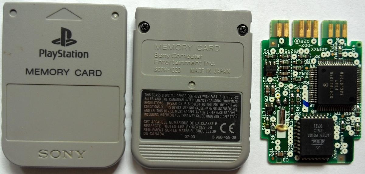 Источник Фото модулей памяти Sony PlayStation.